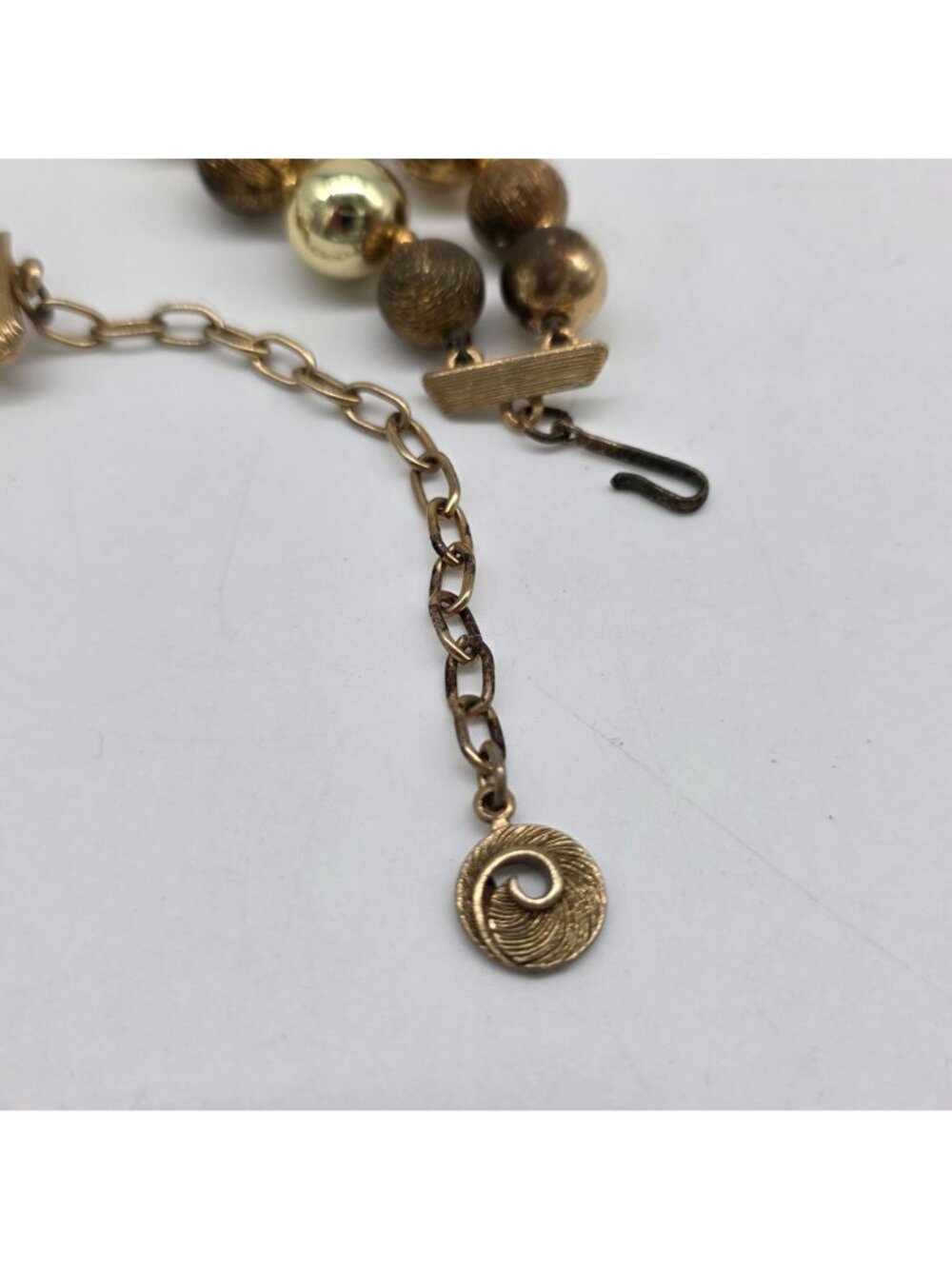 Vintage LISNER Statement Double Strand Gold Tone & Crystal Bead Necklace - Picture 7 of 8